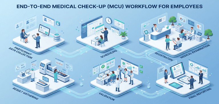 Alur MCU Karyawan untuk Perusahaan: Dari Pendaftaran hingga Hasil Pemeriksaan